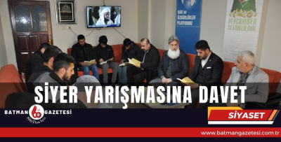 SİYER YARIŞMASINA DAVET