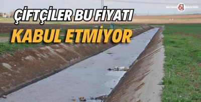 SULAMA MALİYETİ ÇOK YÜKSEK