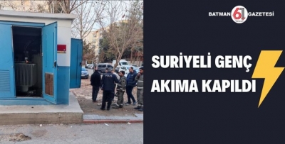 SURİYELİ GENÇ AKIMA KAPILDI