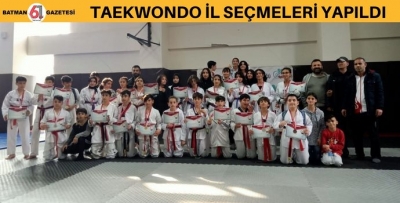 TAEKWONDO İL SEÇMELERİ YAPILDI