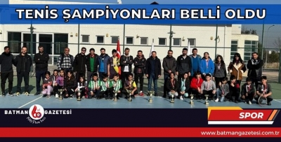 TENİS ŞAMPİYONLARİ BELLİ OLDU