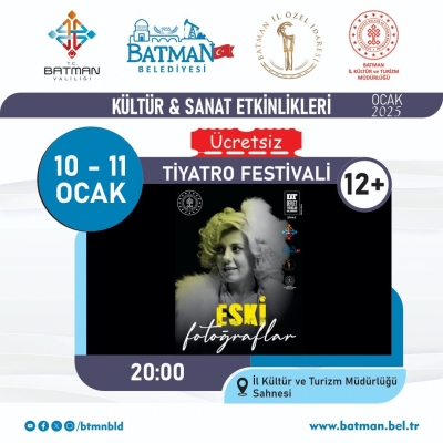 TİYATRO FESTİVALİ BAŞLIYOR!