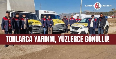 TONLARCA YARDIM, YÜZLERCE GÖNÜLLÜ!