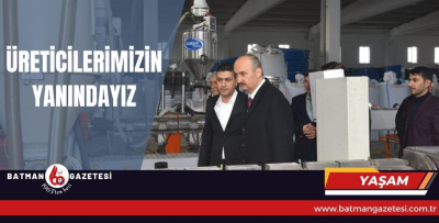 ÜRETİCİLERİMİZİN YANINDAYIZ