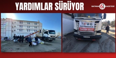 YARDIMLAR SÜRÜYOR