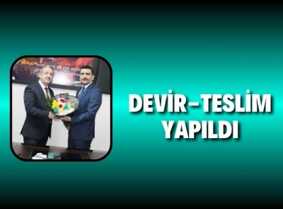 Yeni müdür görevi devraldı