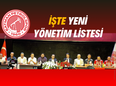 YENİ YÖNETİM BELİRLENDİ