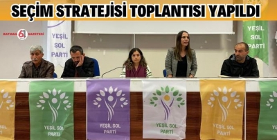 YEŞİL SOL PARTİ TOPLANDI