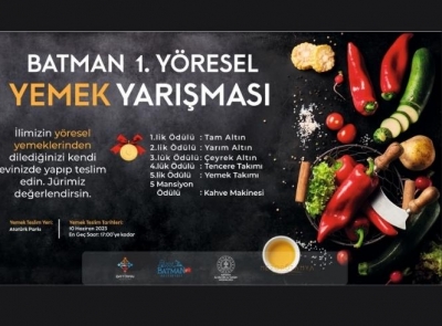 YÖRESEL YEMEK YARIŞMASINA DAVET