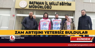 ZAM ARTIŞINI YETERSİZ BULDULAR